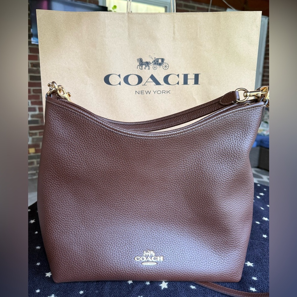 Coach Laurel Large Shoulder Bag CY684 Gold/Maple
